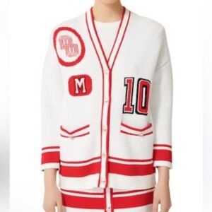 Maje Varsity Knot Cardigan NWOT